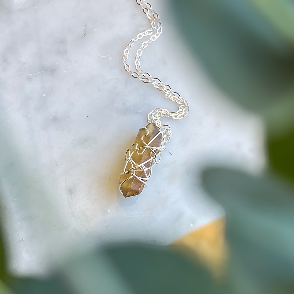 Real citrine necklace deals
